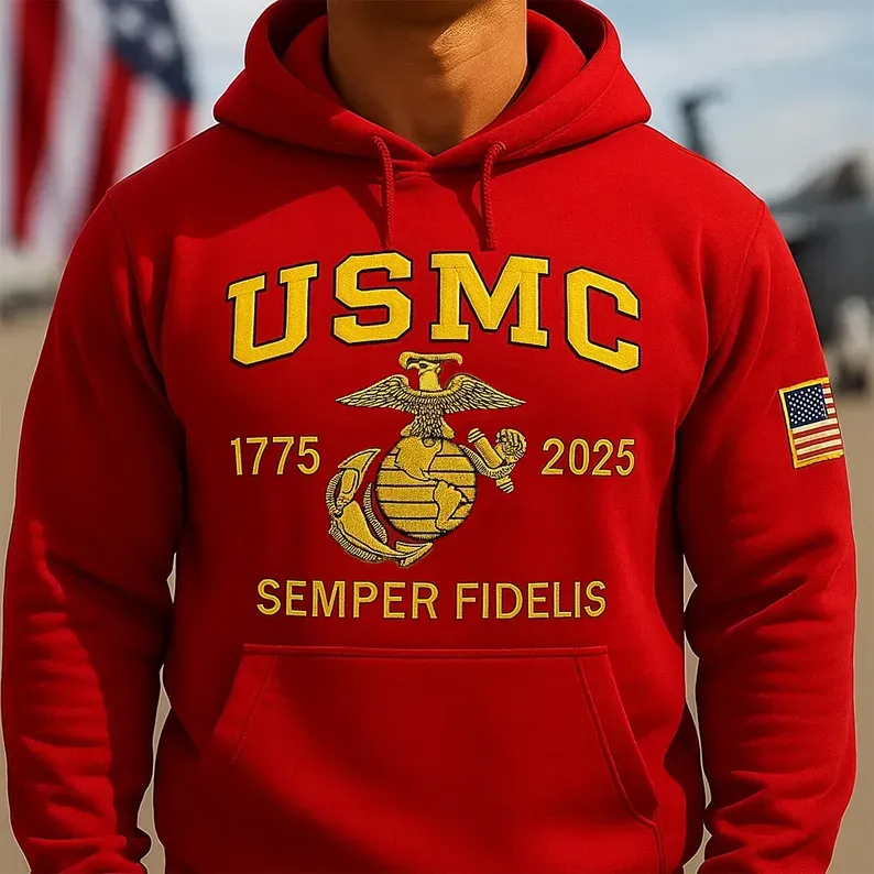 USMC 250th Anniversary Long Sleeve T-Shirt