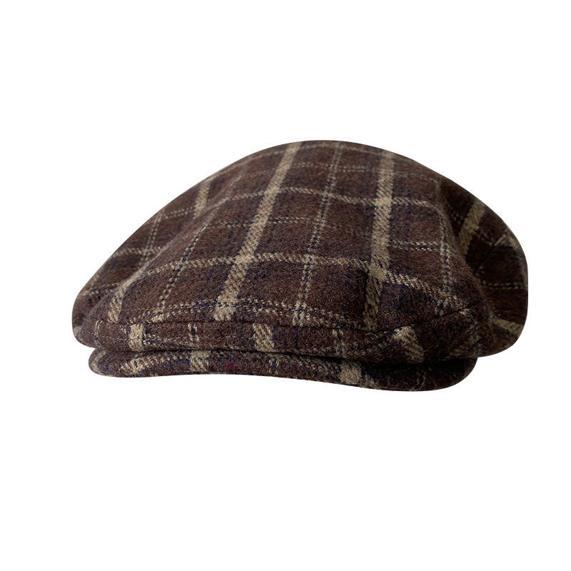 THE PEAKY Marl Flat Hat Brixto-Harris Tweed