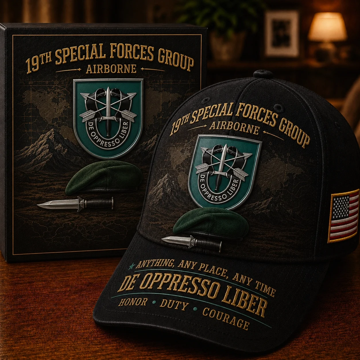🗡️U.S. Army Special Forces “De Oppresso Liber” Tribute Cap