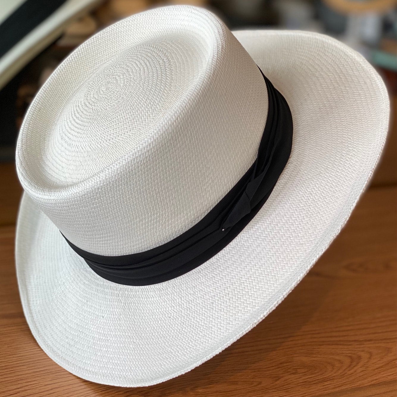 Can be rolls up for packing -Handmade Panama Hat-Golf Fino