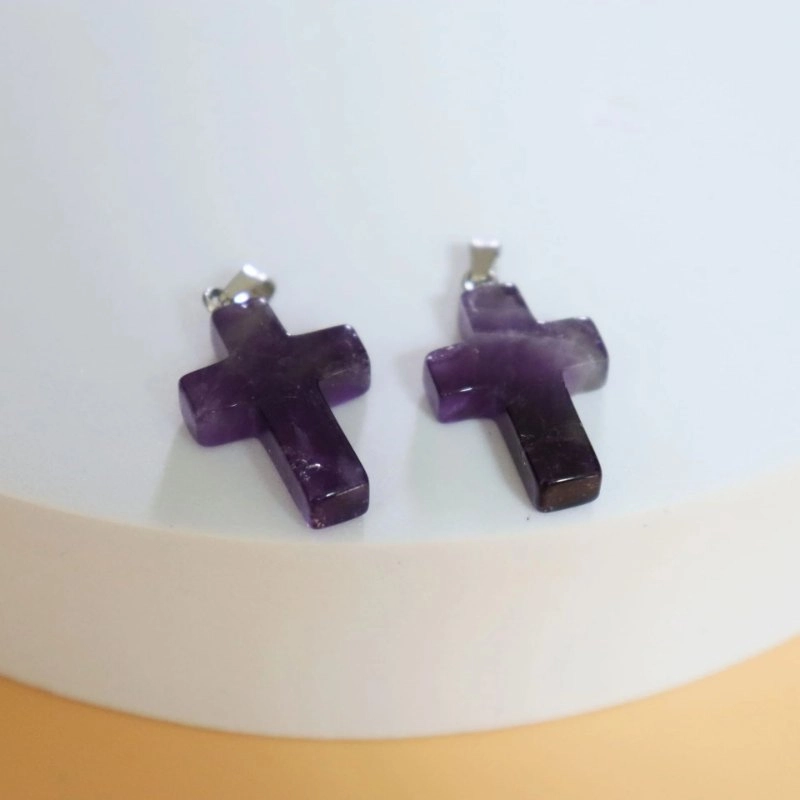 Handmade Crystal Cross Healing Heart - 🙏🏻Amen(𝟐9 𝐢𝐧 𝐬𝐭𝐨𝐜𝐤)