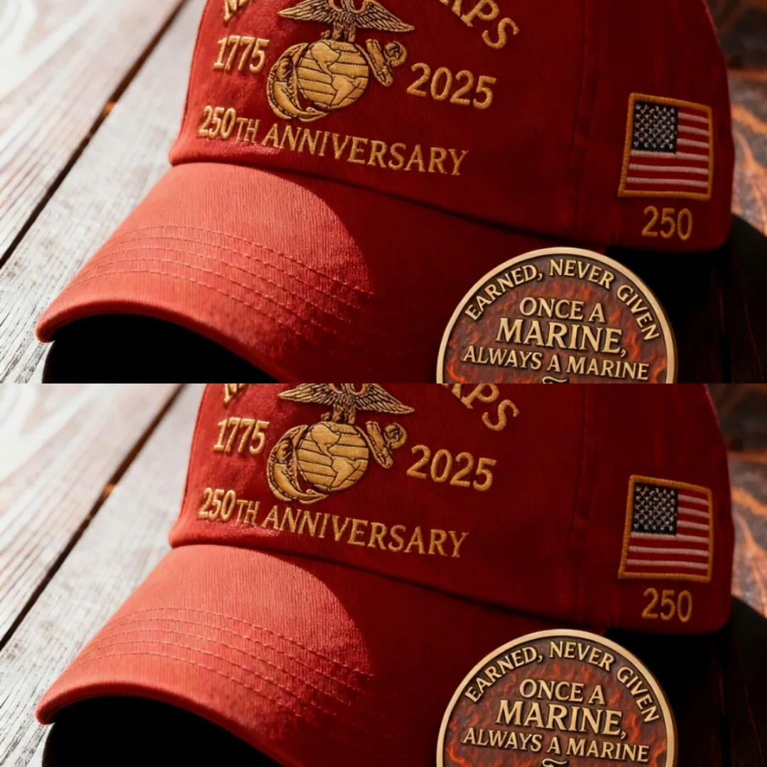 ❤️Veteran‘s Day Best Gift🌹Honoring 250th USMC Retro Washed Cap – Honor That Never Fades 🇺🇸🎁Free Symbolizes Honor Gift