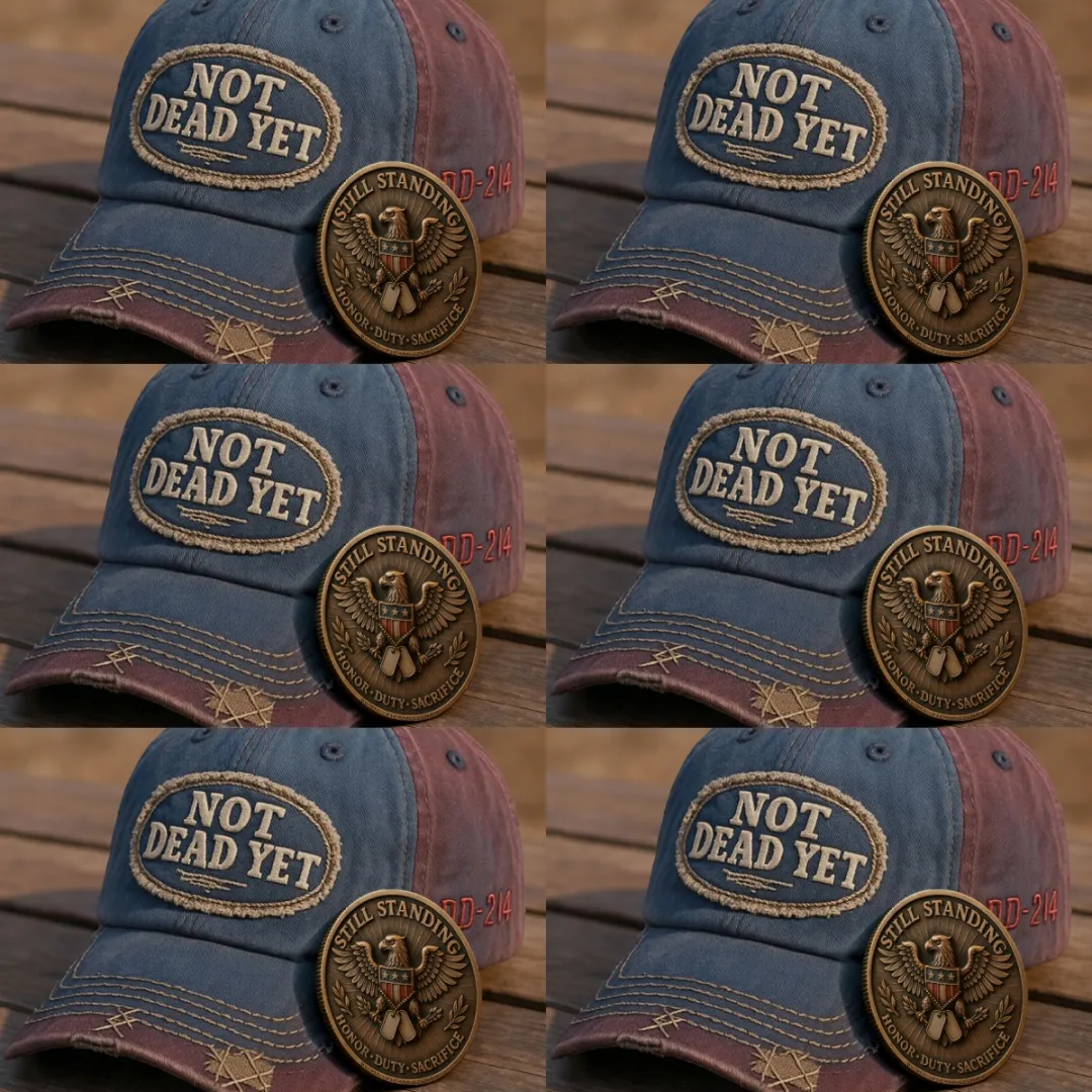 🎉Last Day Only $19.99 🇺🇸💀 DD-214 “Not Dead Yet” Veteran Hat🎁Free Symbolizes Honor Gift