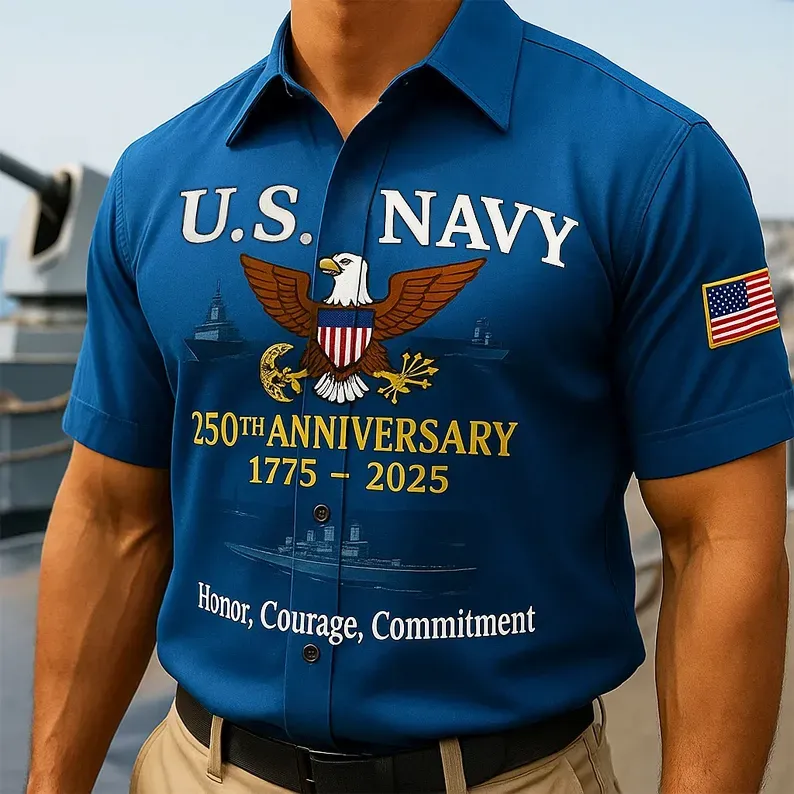 U.S. Navy 250th Anniversary Commemorative Hat – 1775–2025 Veterans Tri