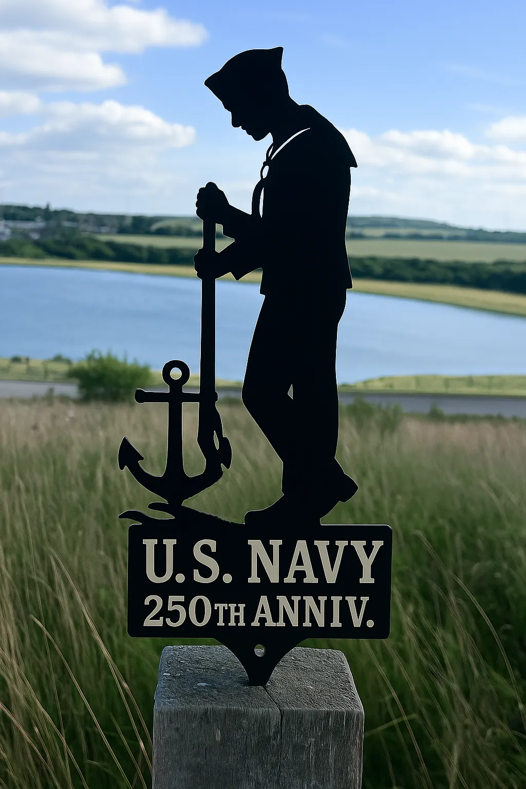 🔥LAST DAY 56% OFF-U.S. Navy Sailor Memorial – 250th Anniversary Yard Silhouette