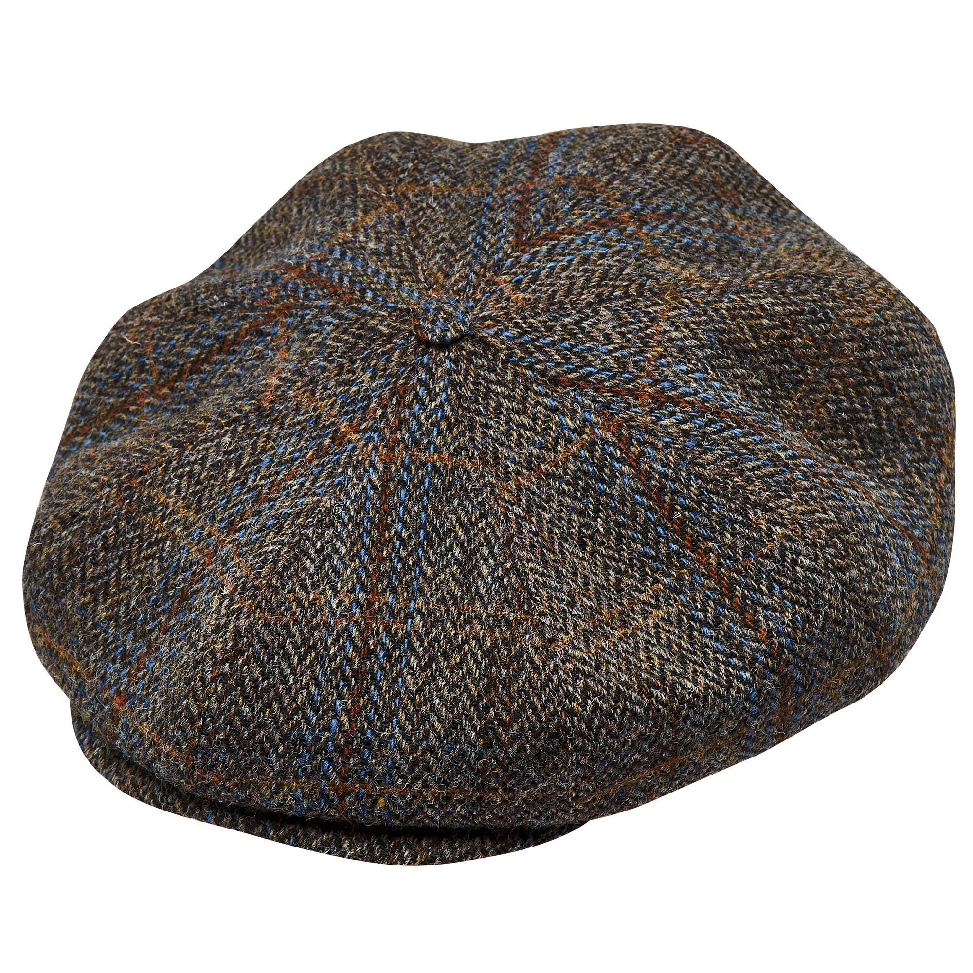 PEAKY CAPS Genuine Scottish Harris Tweed 8 Panels Man Cap