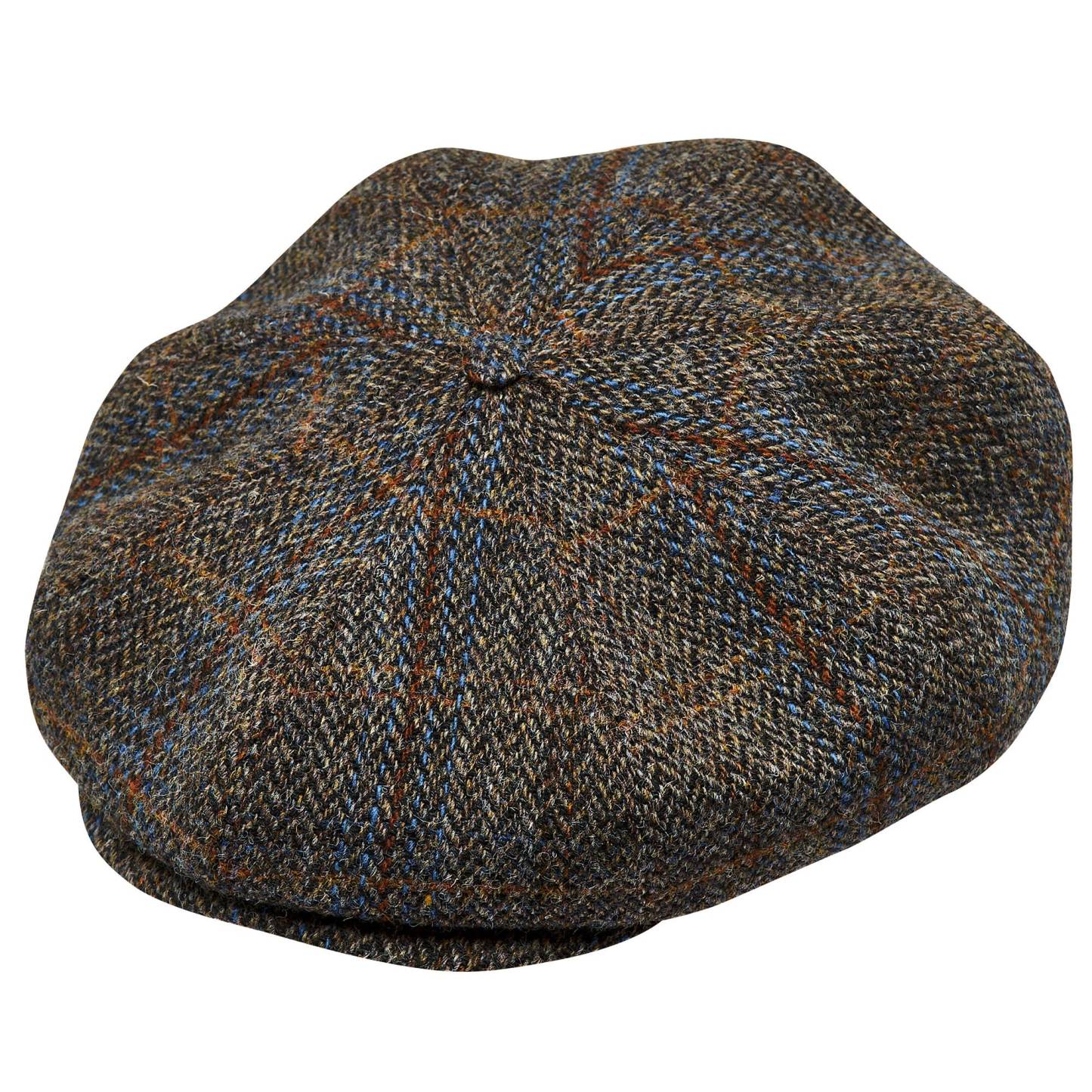 PEAKY CAPS Genuine Scottish Harris Tweed 8 Panels Man Cap