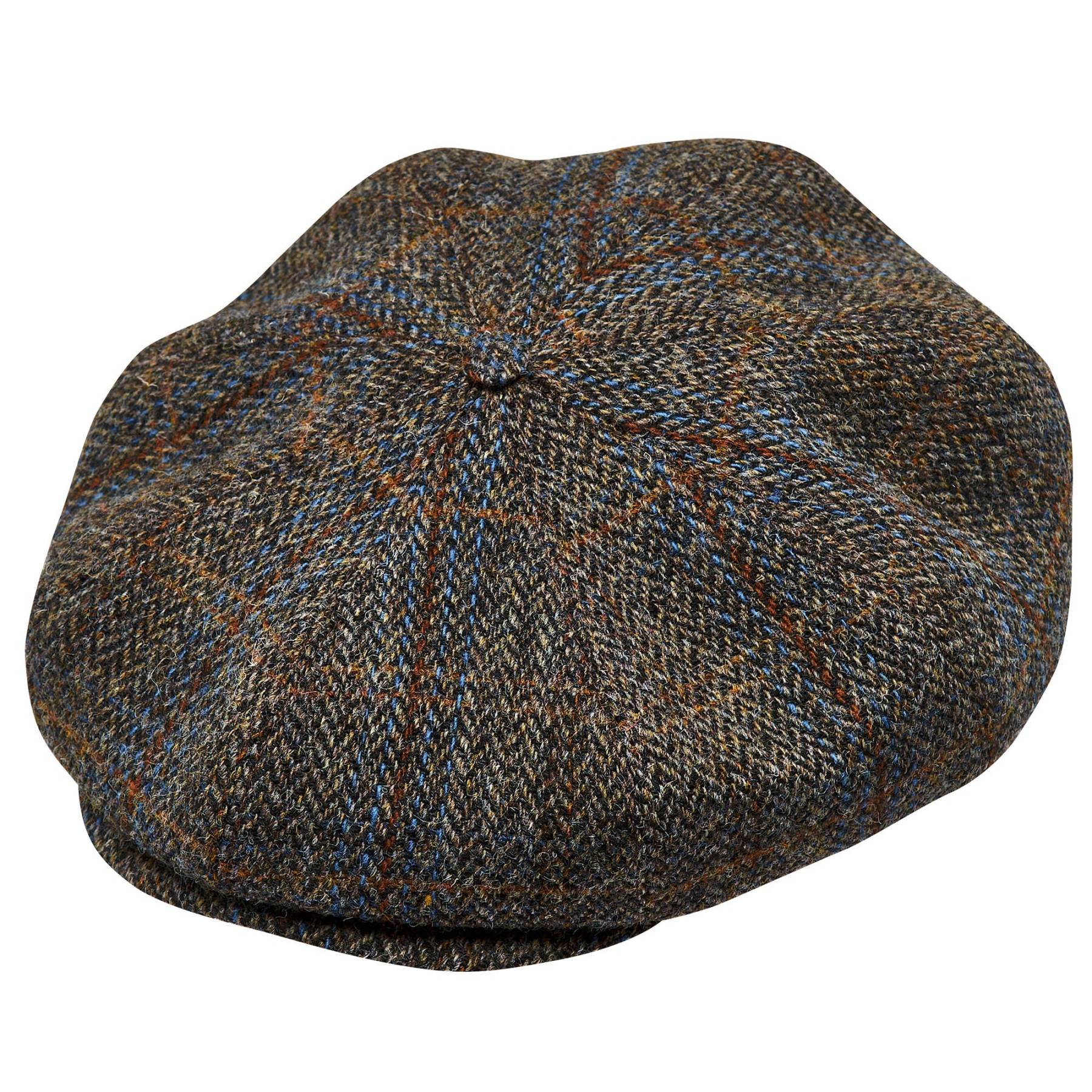 PEAKY CAPS Genuine Scottish Harris Tweed 8 Panels Man Cap