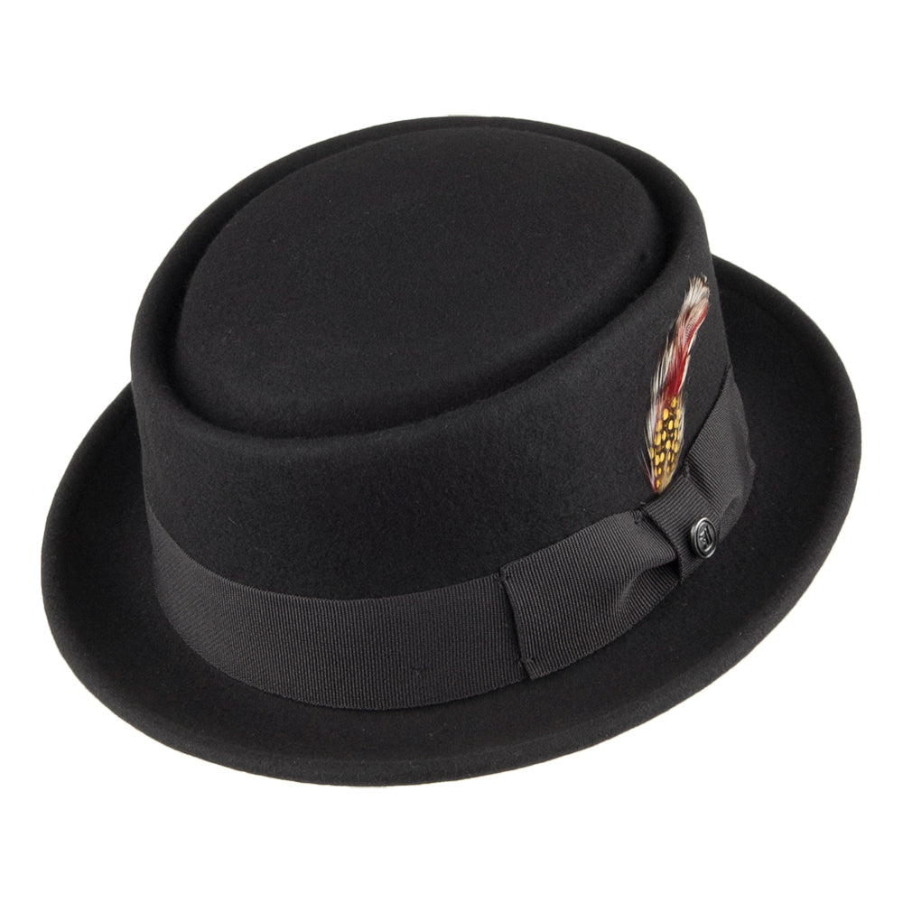 Tienda Jaxon & James Crushable Wool Pork Pie Hat - Black