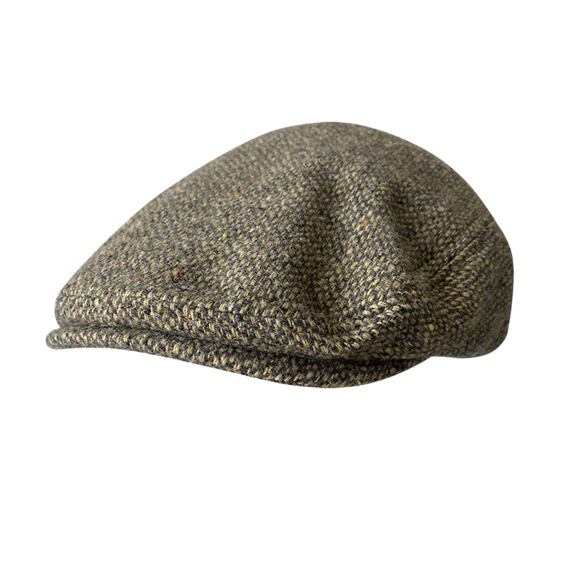 THE PEAKY Marl Flat Hat ParticlesB-Harris Tweed