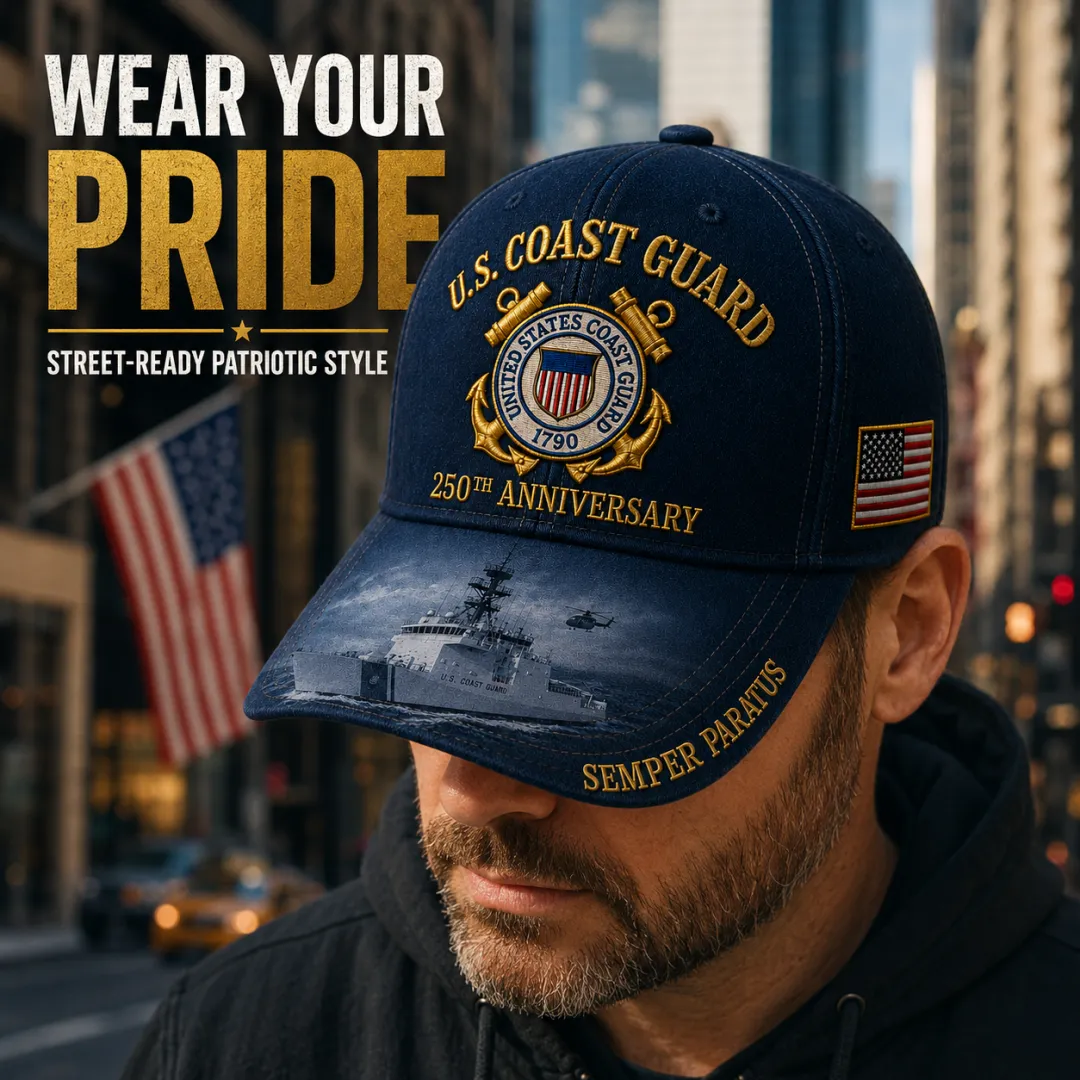 🔥 Father’s Day Sale - ❤️ U.S. Coast Guard America's 250th Anniversary Edition Commemorative Cap 🇺🇸