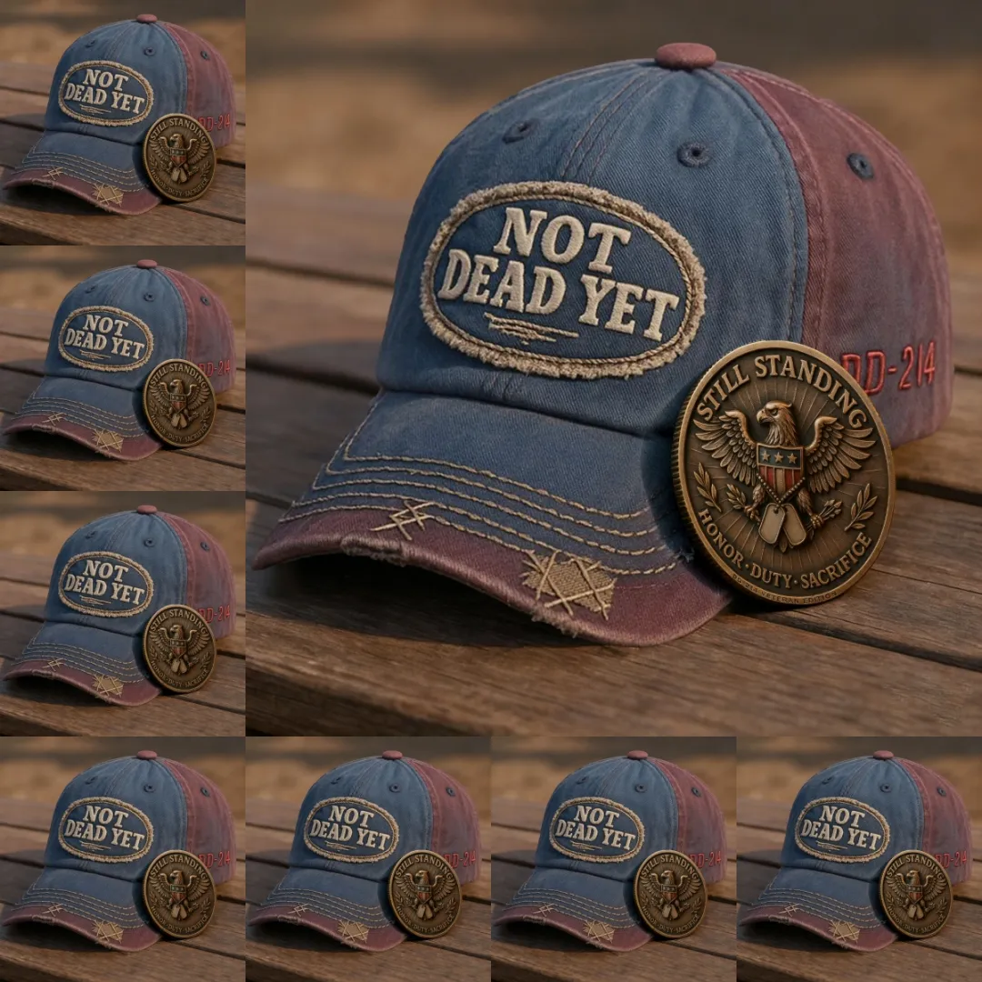 🎉Last Day Only $19.99 🇺🇸💀 DD-214 “Not Dead Yet” Veteran Hat🎁Free Symbolizes Honor Gift