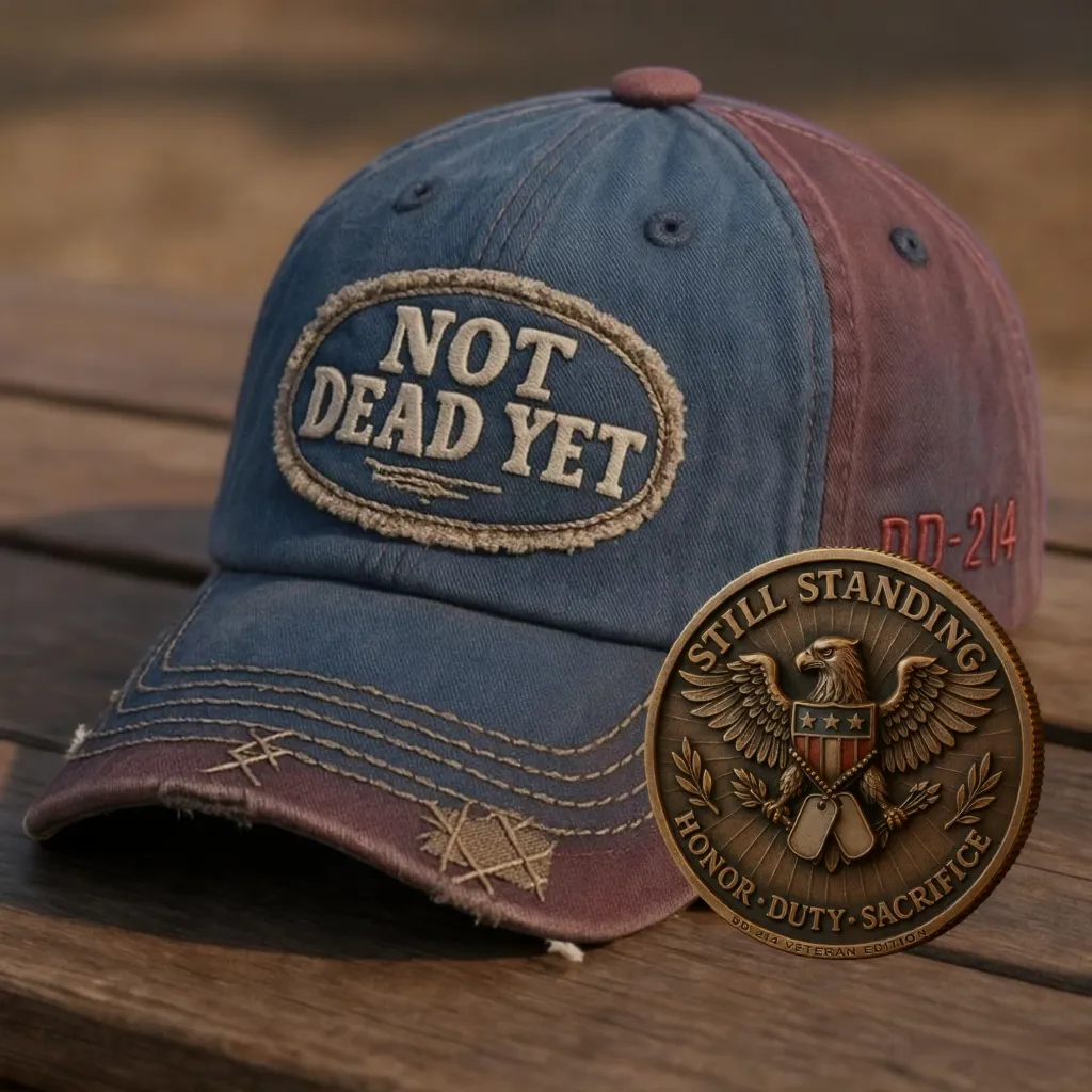 🎉Last Day Only $19.99 🇺🇸💀 DD-214 “Not Dead Yet” Veteran Hat🎁Free Symbolizes Honor Gift