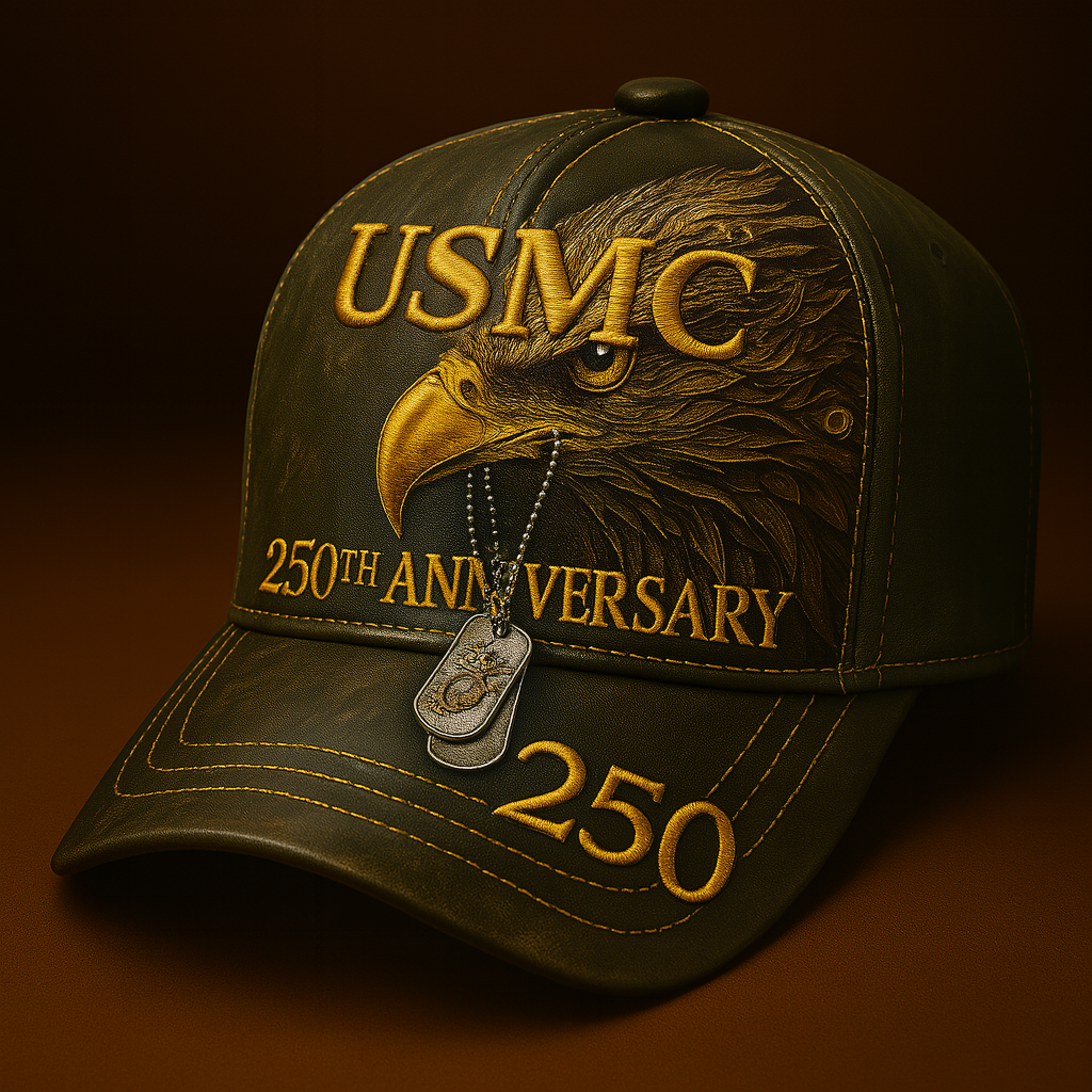 USMC 250th Anniversary Eagle Cap – Proud Marine Tribute Hat