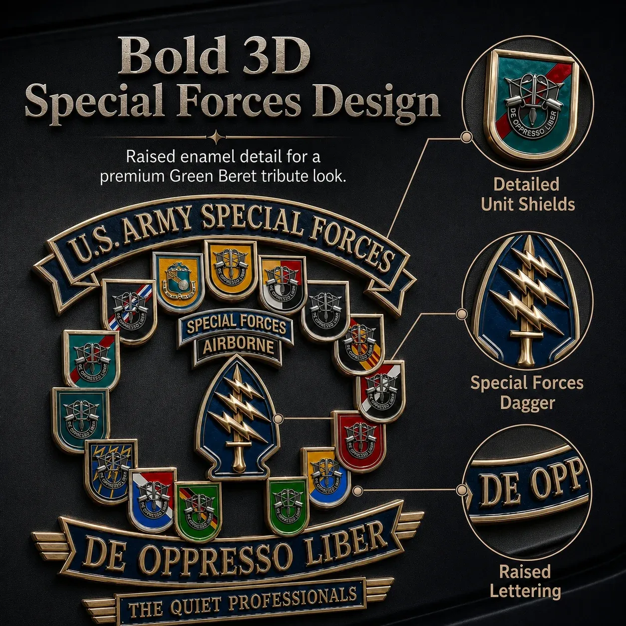  🗡️U.S. Army Special Forces “De Oppresso Liber” Tribute Metal Car Emblem 🗡️U.S. Army Special Forces “De Oppresso Liber” Tribute Metal Car Emblem 🗡️U.S. Army Special Forces “De Oppresso Liber” Tribute Metal Car Emblem 🗡️U.S. Army Special Forces “De Opp