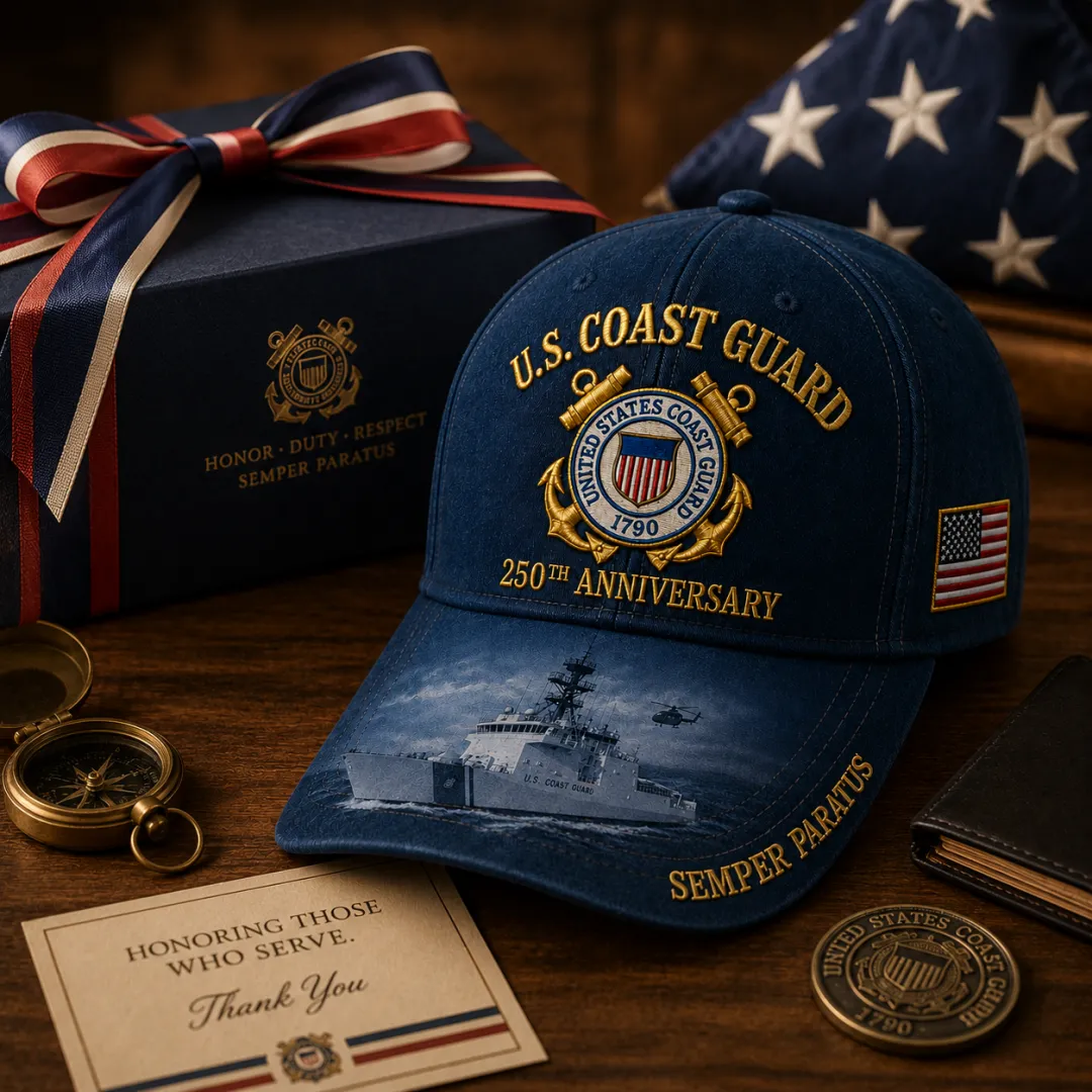 🔥 Father’s Day Sale - ❤️ U.S. Coast Guard America's 250th Anniversary Edition Commemorative Cap 🇺🇸