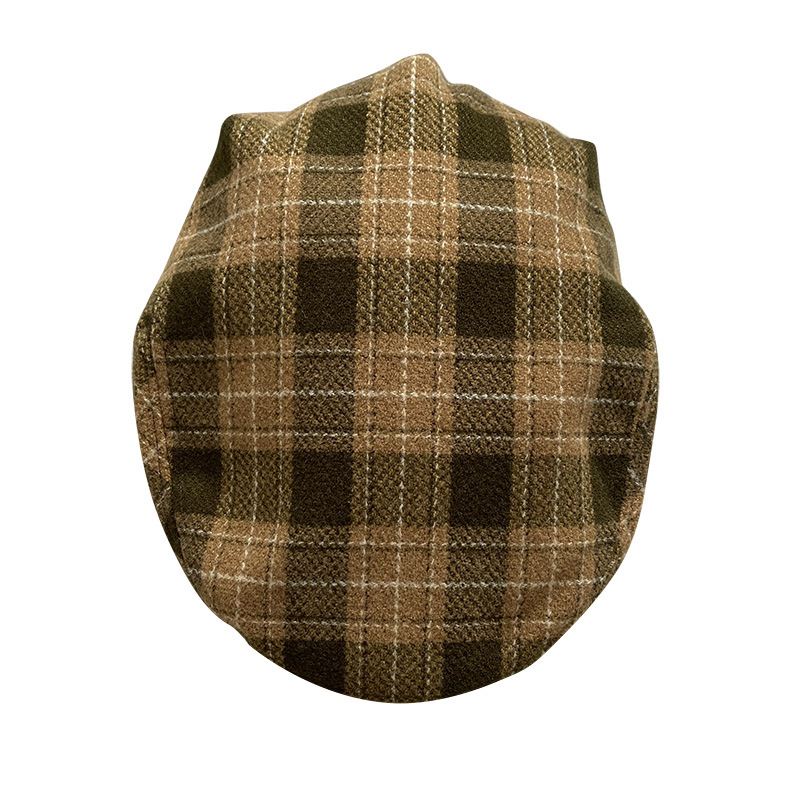 THE PEAKY Marl Flat Hat Oxford-Harris Tweed