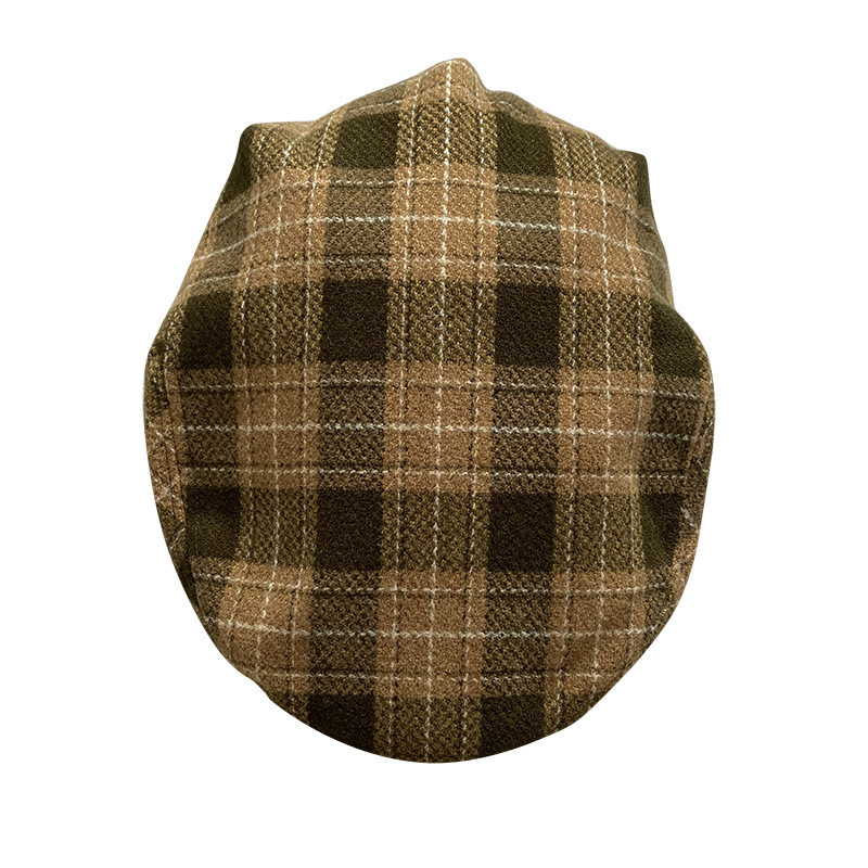 THE PEAKY Marl Flat Hat Oxford-Harris Tweed