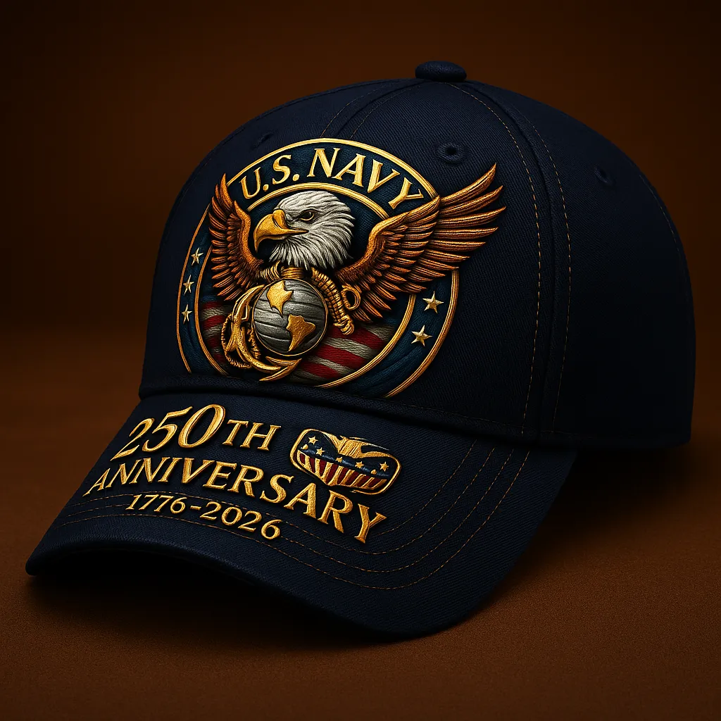 U.S. Marine 250th Anniversary Commemorative Hat – Patriotic Tribute Collection