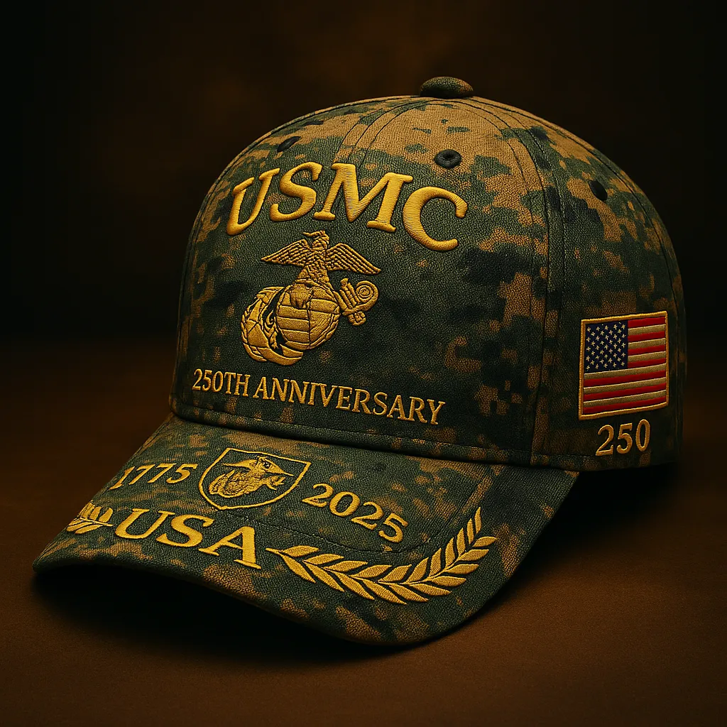 USMC 250th Anniversary Camo Cap