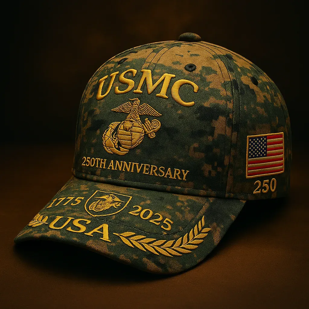 USMC 250th Anniversary Camo Cap