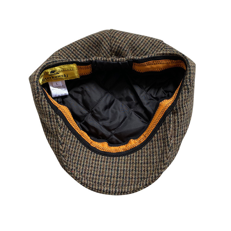 THE PEAKY Marl Flat Hat Taran-Harris Tweed