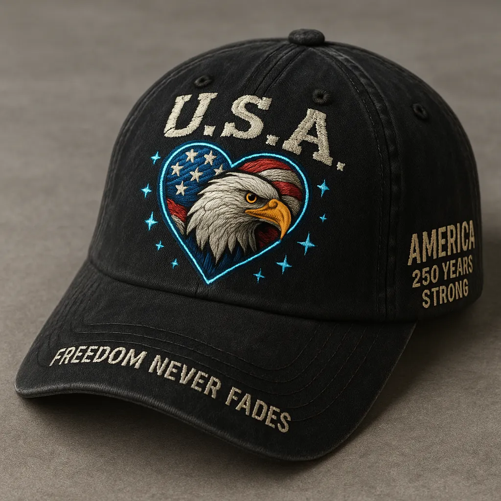 🦅 Celebrate 250 Years of American Freedom — 4 Unique Anniversary Caps