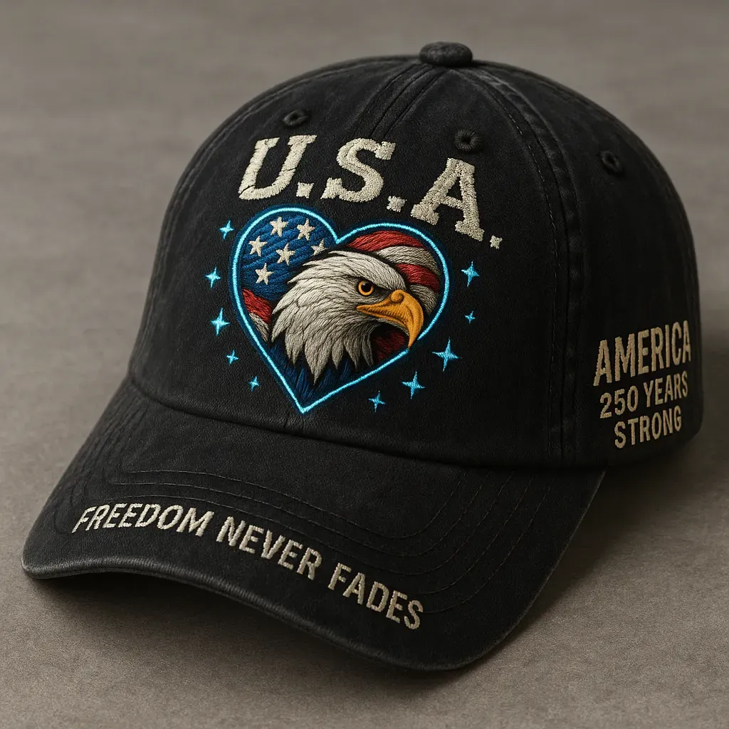 🦅 Celebrate 250 Years of American Freedom — 4 Unique Anniversary Caps