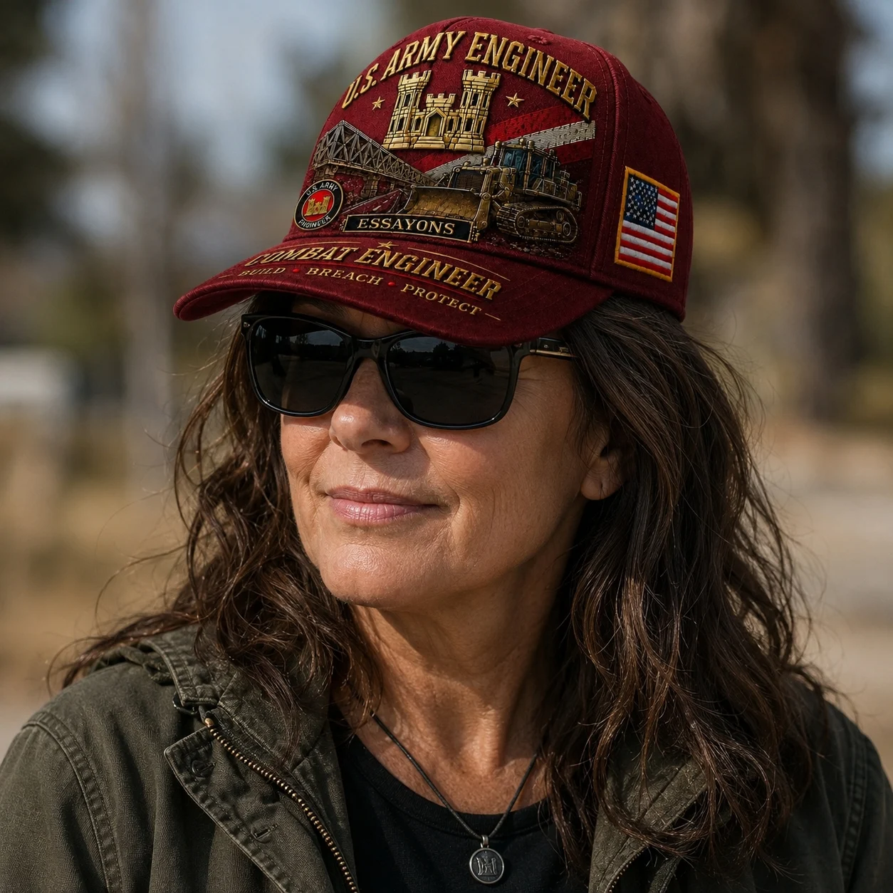 🏰U.S. Army Engineer Career Commemorative Cap