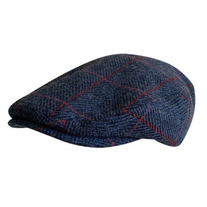 THE PEAKY Marl Flat Hat Ardmore-Harris Tweed