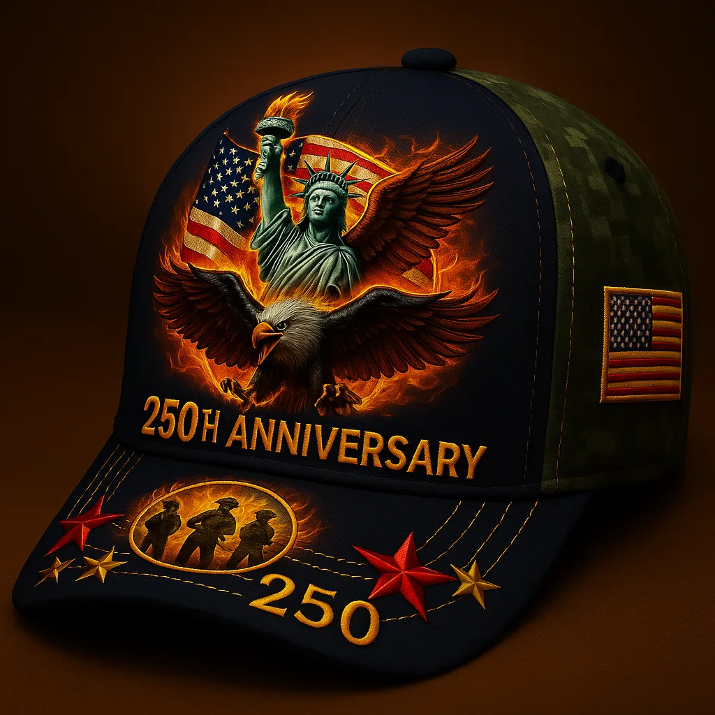 USMC 250th Anniversary Liberty Flame Cap