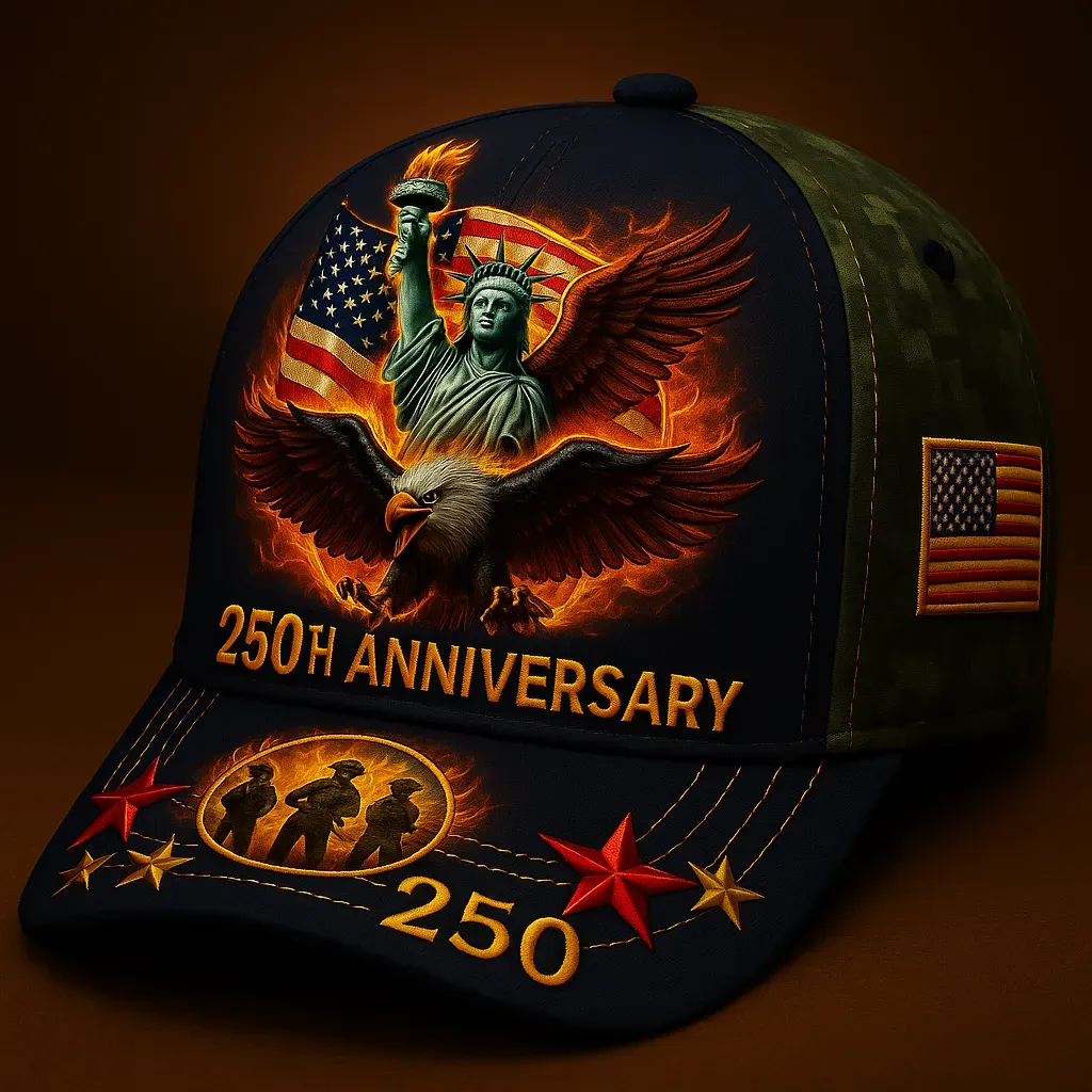 USMC 250th Anniversary Liberty Flame Cap