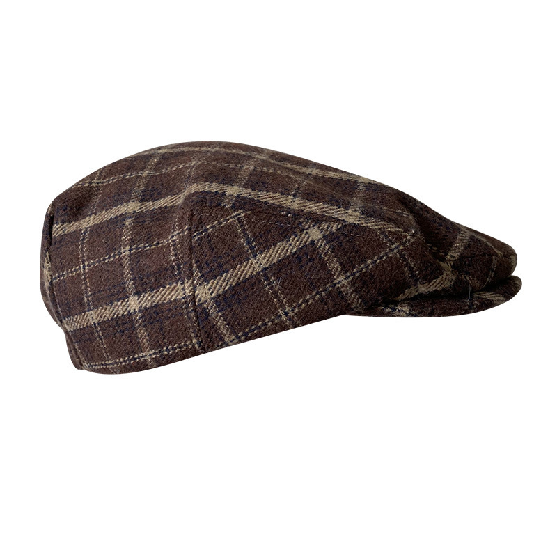 THE PEAKY Marl Flat Hat Brixto-Harris Tweed