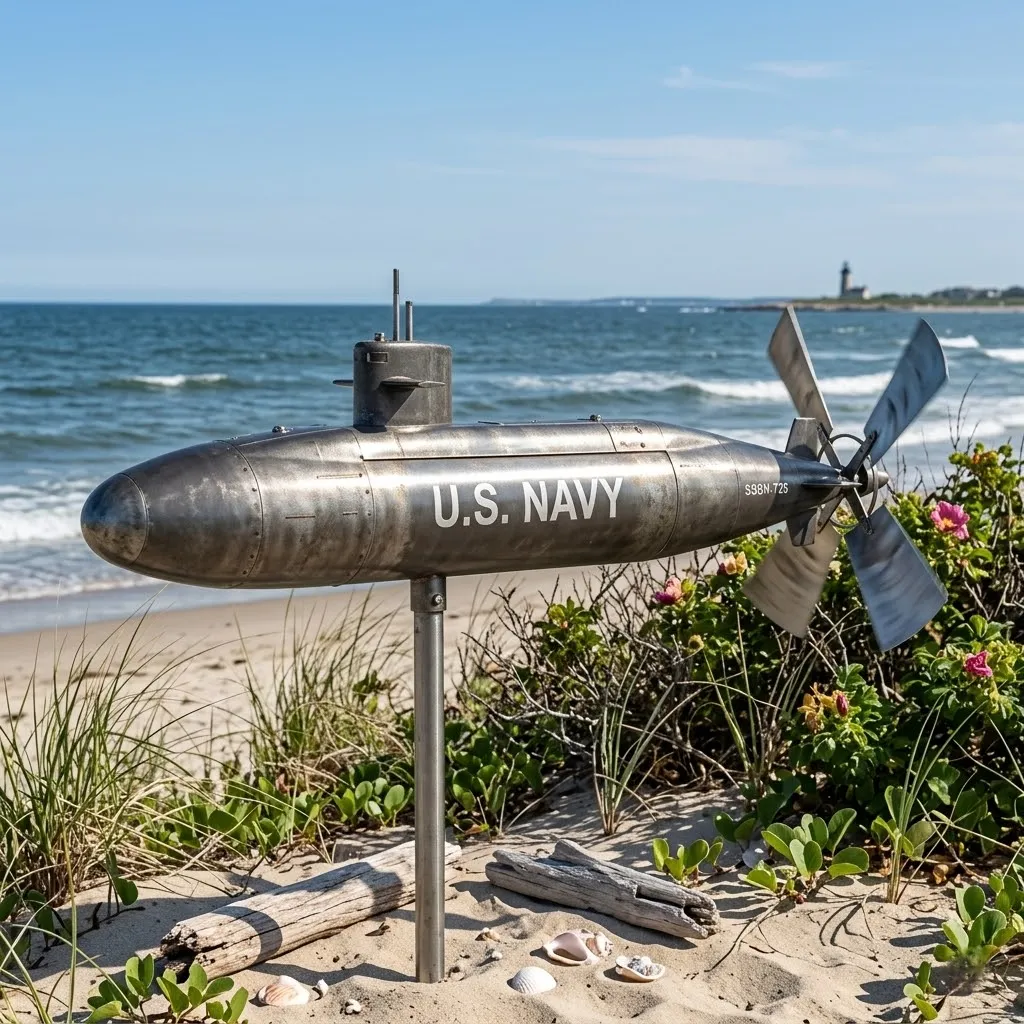 ⚓ Navy Submarine Wind Spinner