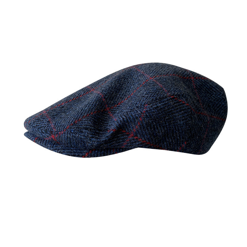 THE PEAKY Marl Flat Hat Ardmore-Harris Tweed
