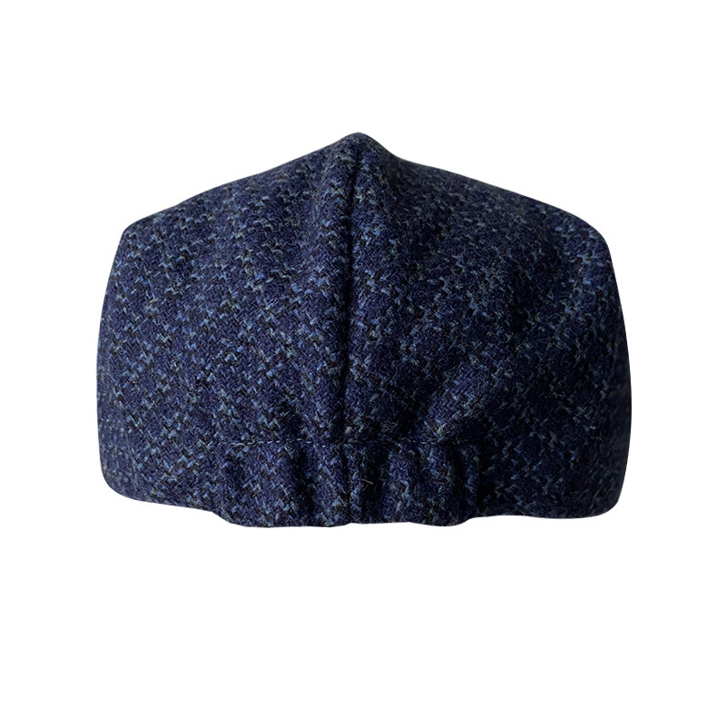 THE PEAKY Marl Flat Hat Barbour-Harris Tweed