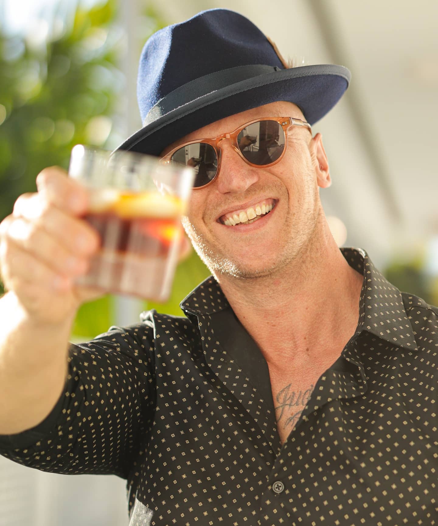 Trilby Fedora – Navy [Fast shipping and box packing]