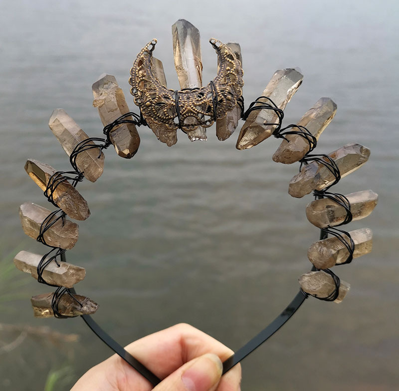 Christmas HANDMADE NATURAL CRYSTAL CROWN