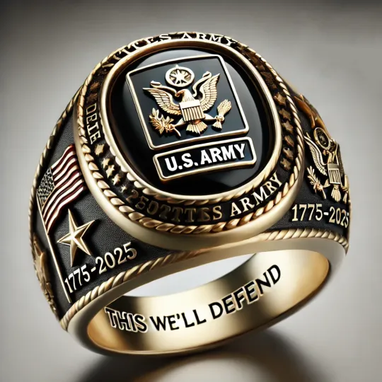 250th Anniversary Military Commemorative Ring