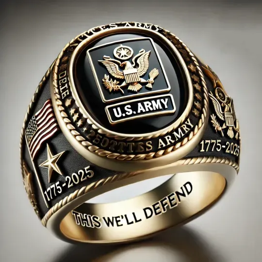 250th Anniversary Military Commemorative Ring