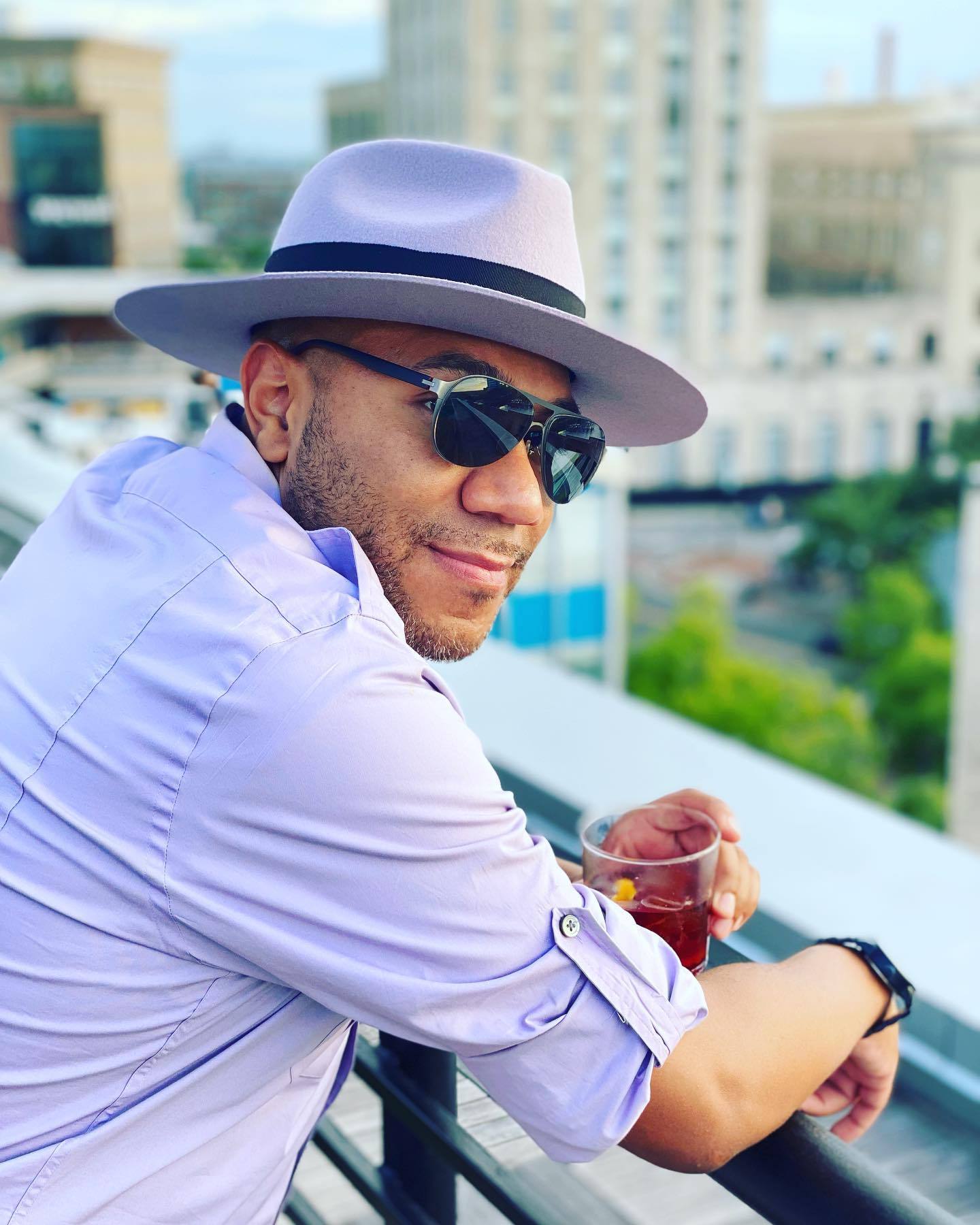 Ferguson Fedora - Lavender+Black[Fast shipping and box packing]