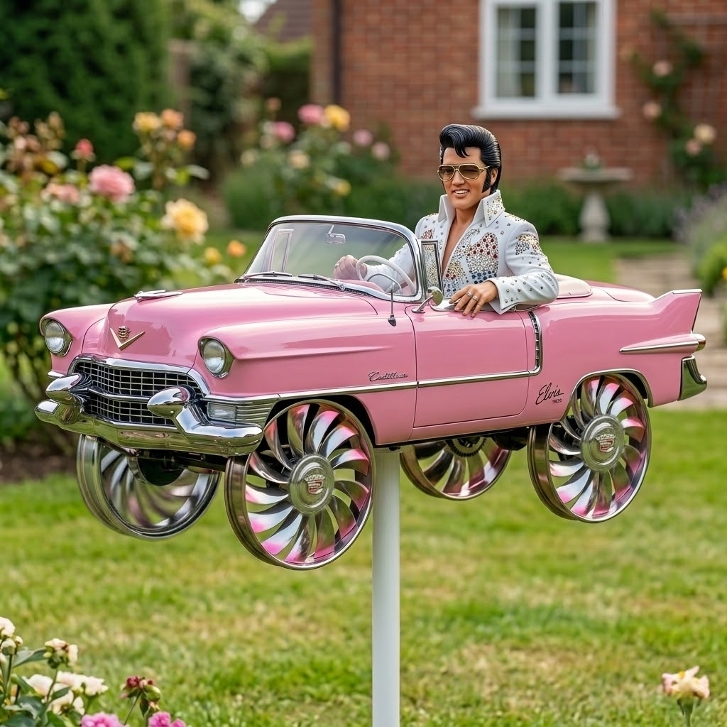 Elvis Garden Wind Spinner