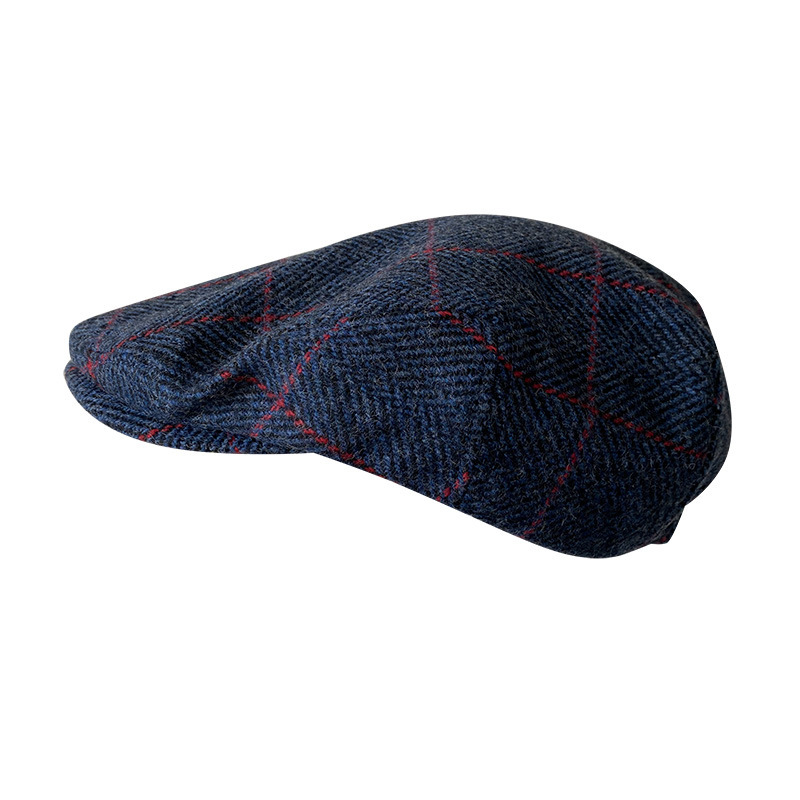 THE PEAKY Marl Flat Hat Ardmore-Harris Tweed