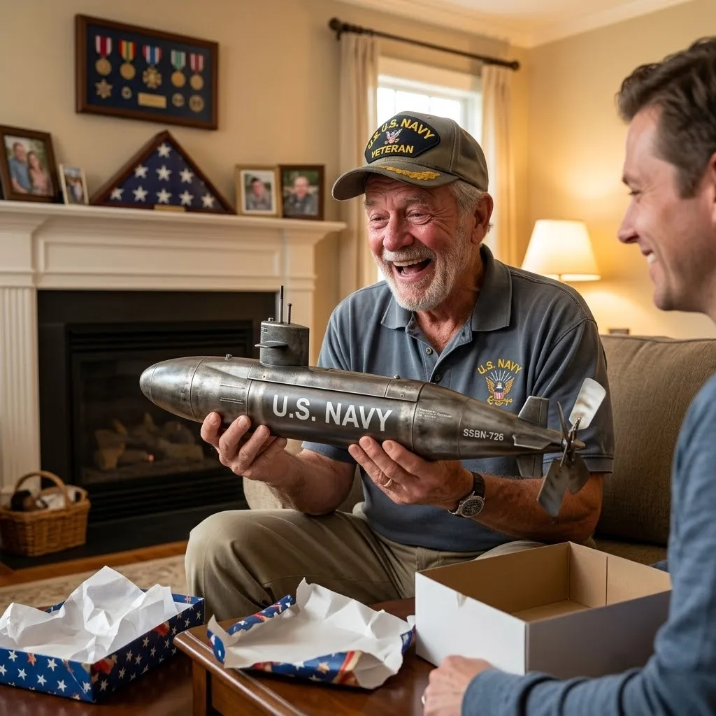 ⚓ Navy Submarine Wind Spinner