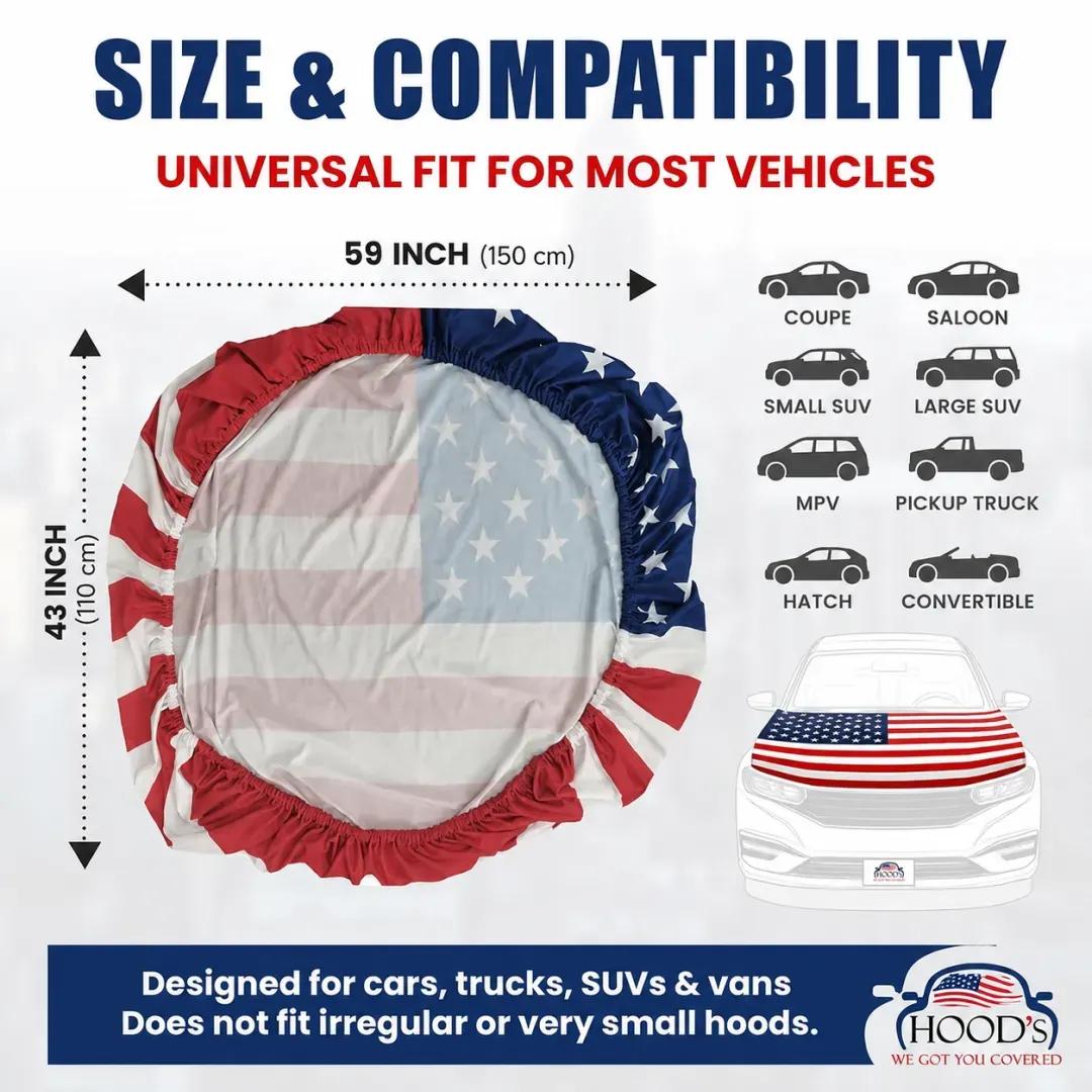 🎉4th Of July Flash Sale 65K+🔥American Car Hood Flag🦅