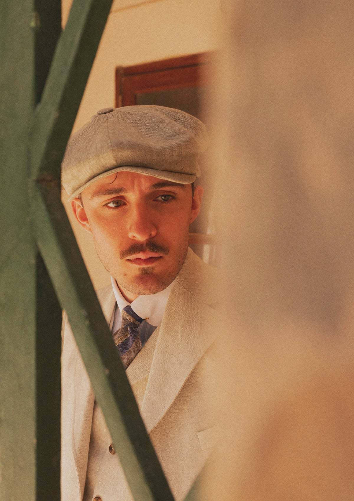 Fulton Baker Boy - (Mid-Width) Almond Linen