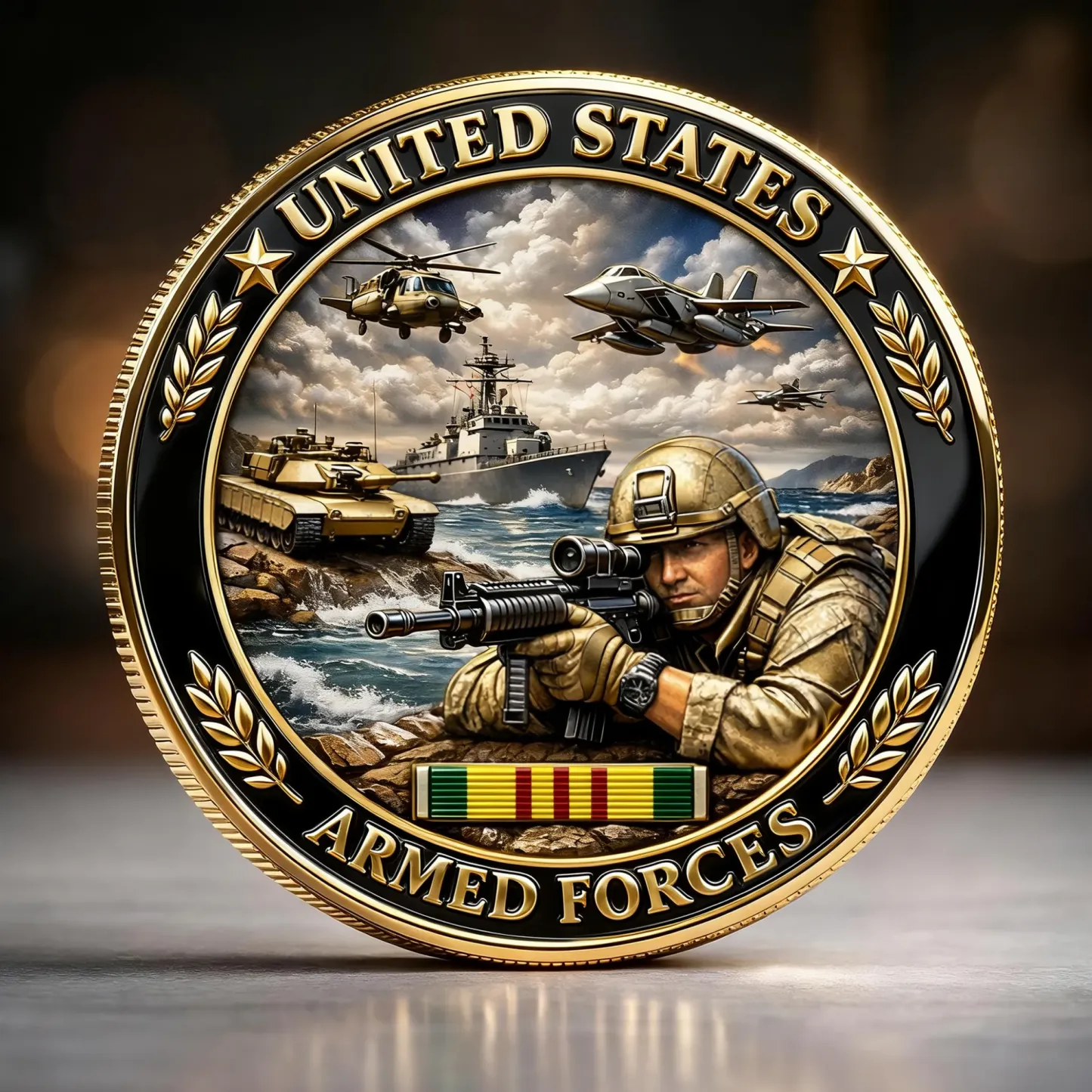 Veteran Service Vietnam Coin