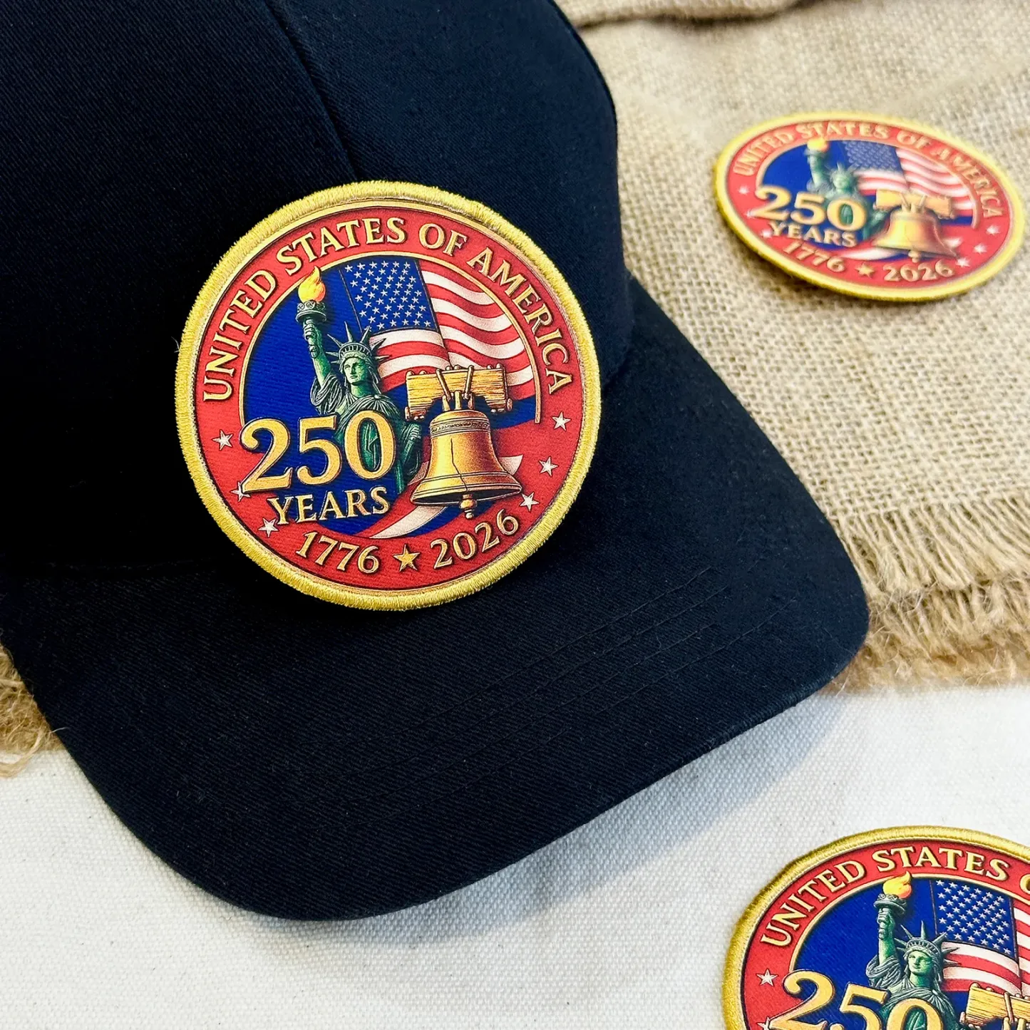 USA American250 Printed Patch