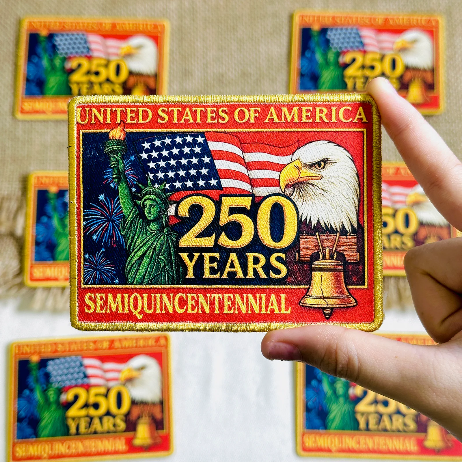 American 250 Years Freedom Patch
