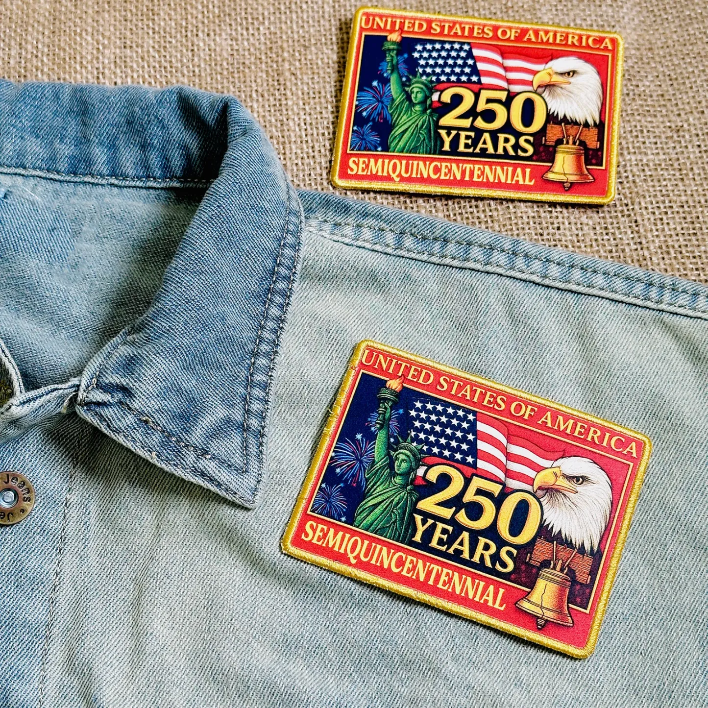 American 250 Years Freedom Patch